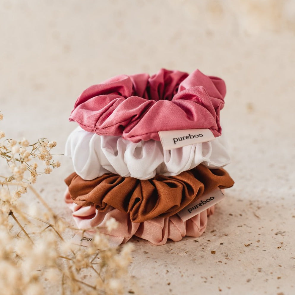 Bamboo Scrunchie Collection (4st)