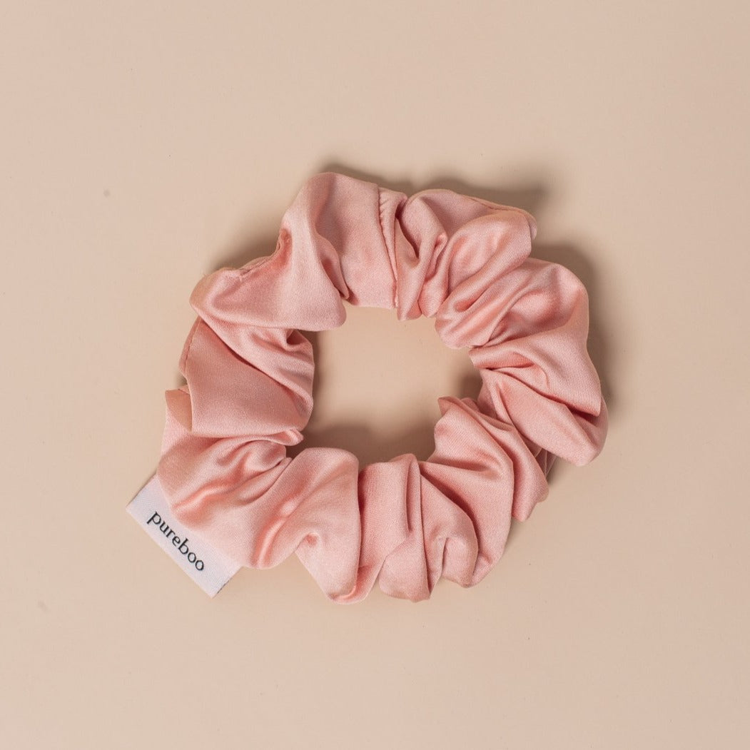 Bamboo Scrunchie Nude Rose