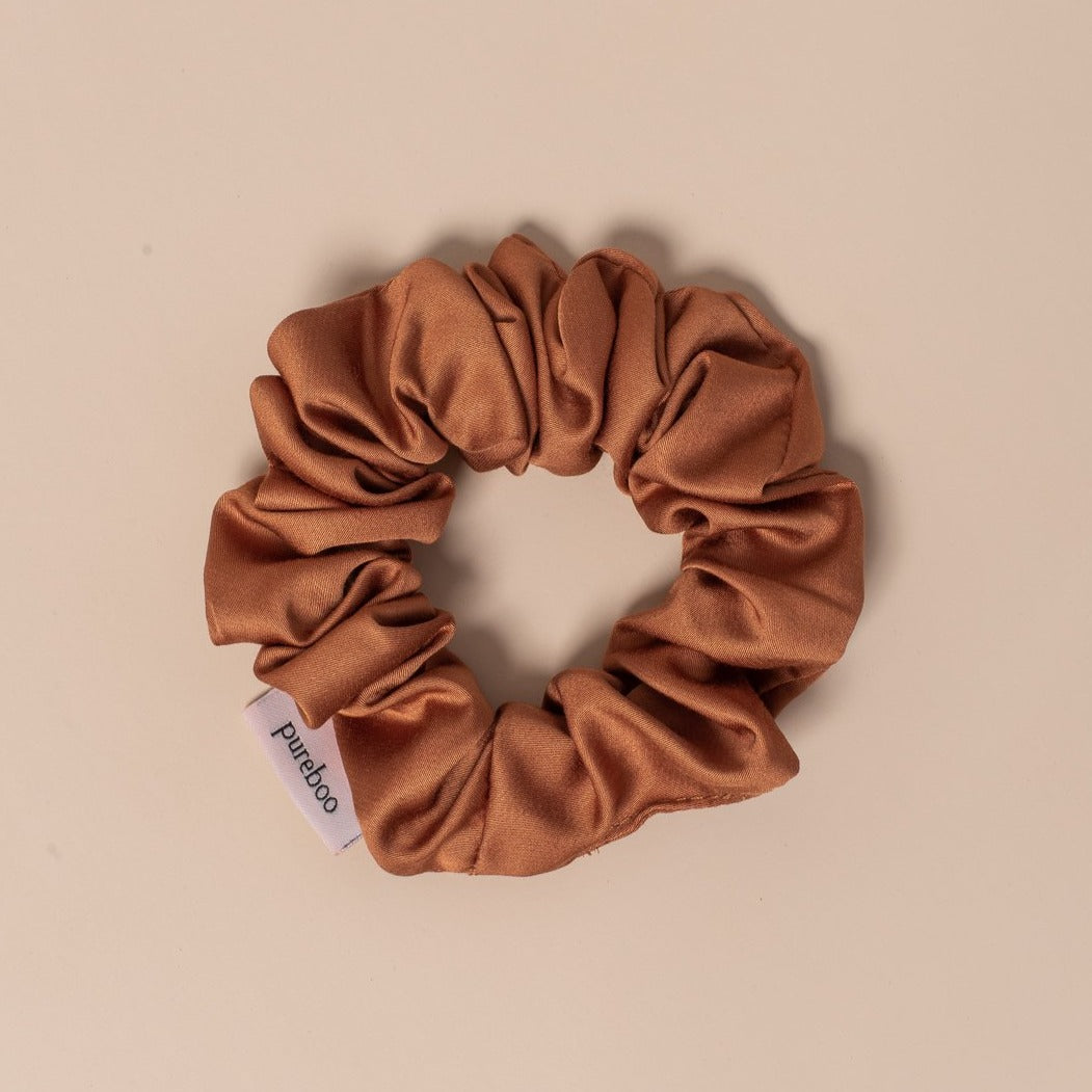Bamboo Scrunchie Copper Gold